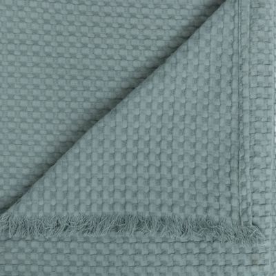 Jeté de lit Widdy coton 130x180cm vert céladon - Atmosphera