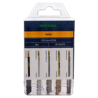 Jeu 25 lames de scie sauteuse WOOD STS-Sort/25 W
