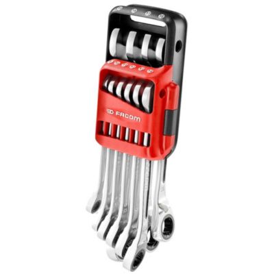 Jeu de 10 Clés Mixtes à Cliquet Rapides en Etui Pocket 8 en 1 FACOM 467BR.JP10PB
