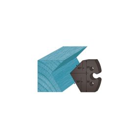 Jeu de 2 contre-fers profilés Ht. 48 x 5,3 mm chanfrein 45 et 30  A272 pour porte-outils de toupie - Diamwood