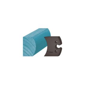 Jeu de 2 contre-fers profilés Ht. 48 x 5,3 mm moulure spéciale étagère A215 pour porte-outils de toupie - Diamwood
