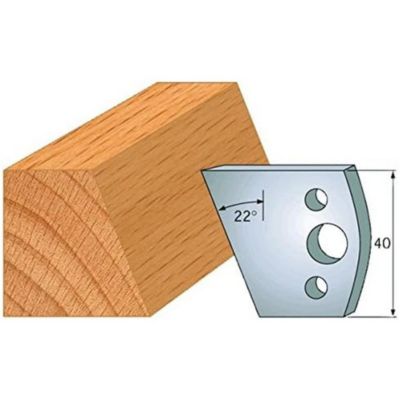 Jeu De 2 Fers Profilés Diamwood Platinum M232 - Pour Porte-outils De Toupie Hauteur 50 Mm