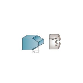 Jeu de 2 fers profilés Ht. 40 x 4 mm BRUT M193 pour porte-outils de toupie - Diamwood