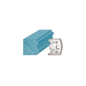 Jeu de 2 fers profilés Ht. 40 x 4 mm moulure spéciale cadre M29 pour porte-outils de toupie - Diamwood