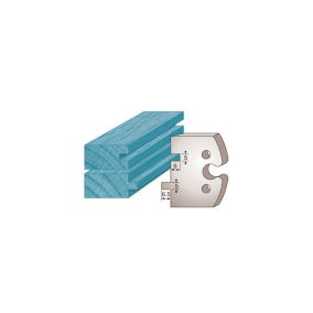 Jeu de 2 fers profilés Ht. 50 x 5,5 mm languette / rainure 5 mm M201 pour porte-outils de toupie - Diamwood