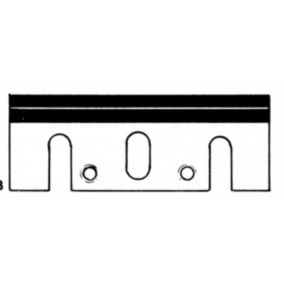 Jeu de 2 fers réaffûtables HSS rabot - 82 x 29 x 3