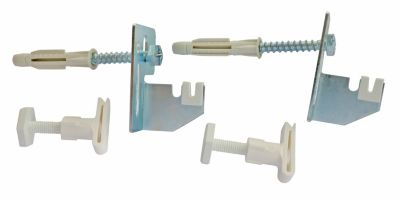Jeu de 2 fixations réglables pour radiateur acier avec panneau sans étrier Somatherm for you