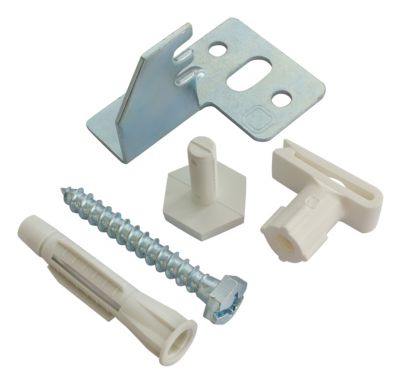 Jeu de 2 fixations réglables pour radiateur acier avec panneau sans étrier Somatherm for you