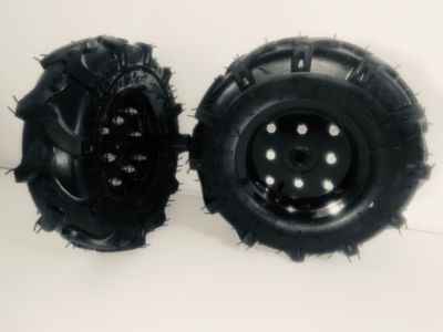 Jeu de 2 roues pour motoculteur 410 mm