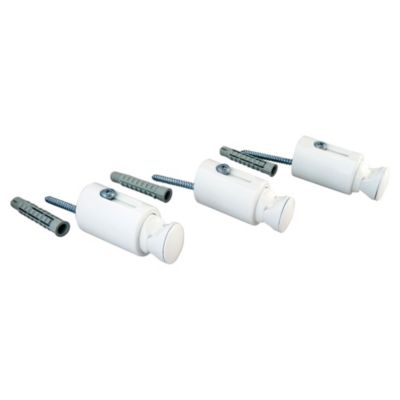 Jeu de 3 consoles blanc universel  pour sèche serviette - Somatherm For You