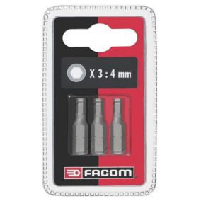 Jeu de 3 embouts standard série 1 pour vis 6 pans creux métriques - FACOM - EH1.J3