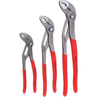 Jeu De 3 Pinces Cobra Knipex 7, 10 Et 12 Pouces - Qualité Allemande, Idéal Pour Le Bricolage