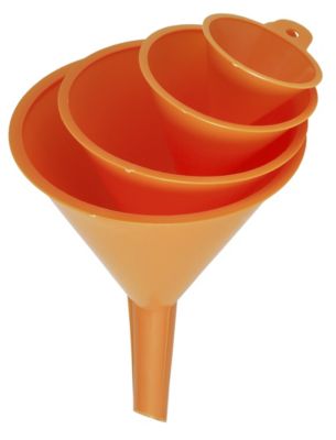 Jeu de 4 entonnoirs en plastique Ø50/75/100/120 mm Outifrance
