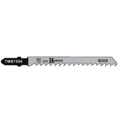 Jeu de 5 lames de scie sauteuse pour le bois 75mm - HANGER - TMB7506