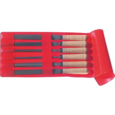 Jeu de 6 limes émmanchées - Mob Outillage - Manches en bois