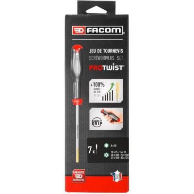 Jeu de 7 Tournevis PROTWIST Tamper Torx FACOM ATXR.J7PB
