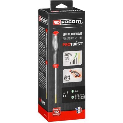 Jeu de 7 Tournevis PROTWIST Tamper Torx FACOM ATXR.J7PB