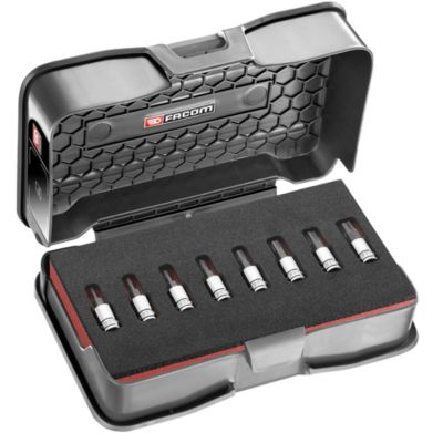 Jeu de 8 embouts OGV GRIP 6 pans 1/4" FACOM - RTM.J8MGRPPB
