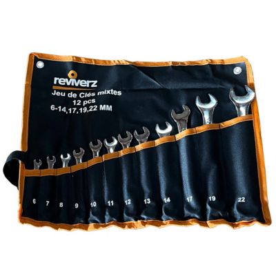 Jeu de clés mixtes 12 pièces (6-14, 17, 19, 22 mm)
