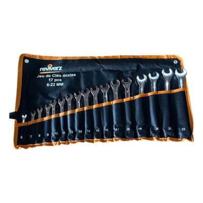 Jeu de clés mixtes 17 pièces (6-22 mm)