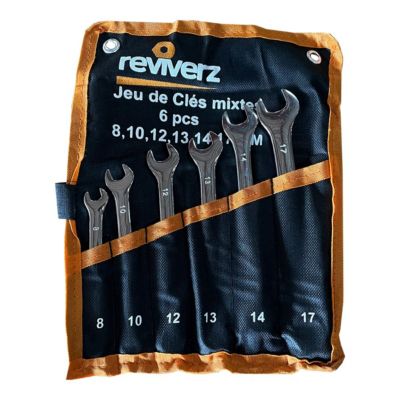 Jeu de clés mixtes 6 pièces (8, 10, 12, 13, 14, 17 mm)