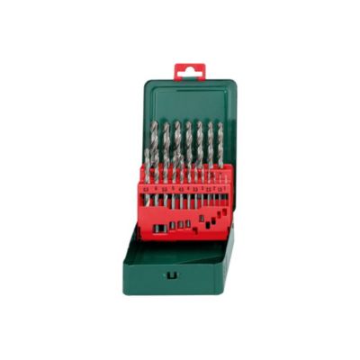 Jeu de forets HSS Metabo 627153000 pour métal - 19 pièces DIN 338 en tige cylindrique