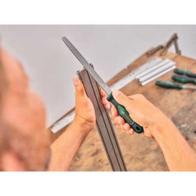 Jeu de limes 200 mm, 5 pièces - acier au carbone, poignées ergonomiques