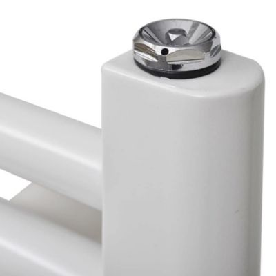 Jeu de supports de radiateur pour SÈCHE-SERVIETTES, finition BLANC mat, en ABS Kibath