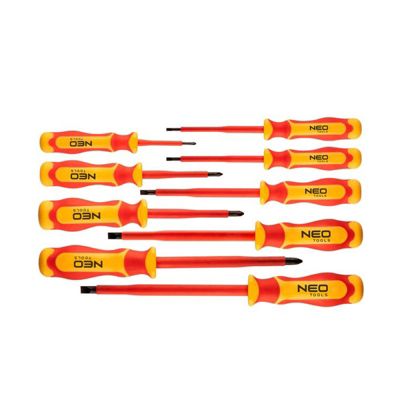 Jeu De Tournevis 1000v, 9 Pcs - Neo Tools - 04-143