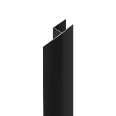 Joint à lèvre en 4 l.200 cm pour paroi de douche 6 mm, noir, Aurlane