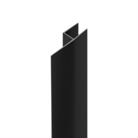 Joint à lèvre en 4 l.200 cm pour paroi de douche 6 mm, noir, Aurlane