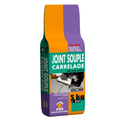 Joint Amélioré Souple Carrelage A74 Beige Tibet 5kg - Joint Haute Performance pour Murs et Sols Intérieur / Extérieur - Finition