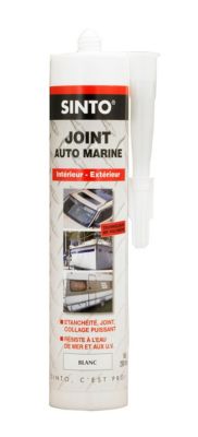 2 cartouches de joint silicone Blanc Auto Marine camping car Sinto 290ml -  Équipement caravaning