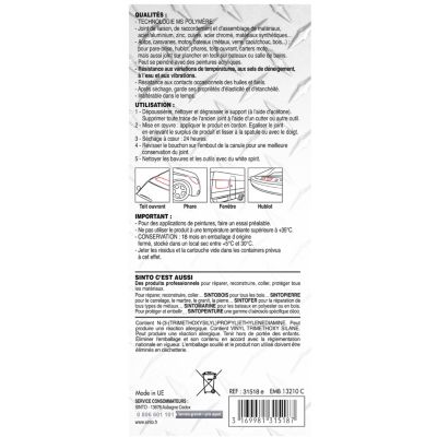 Joint auto-marine Noir 290 ml