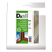 Joint caoutchouc adhésif Diall profil E 2,5 à 3,5 mm blanc L.6 m