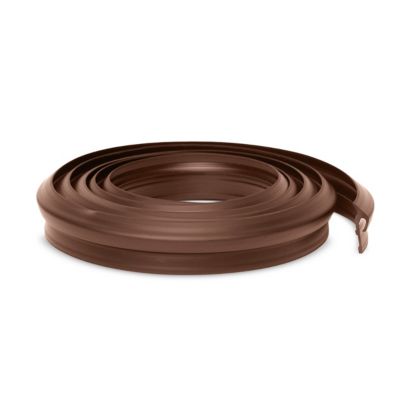 Joint d etancheite 25 x 17 mm PVC QUEST pour appui de fenetre metallique - profil de raccord  - 1 m, marron