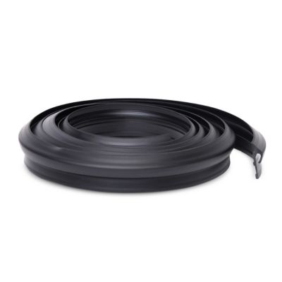 Joint d etancheite 25 x 17 mm PVC QUEST pour appui de fenetre metallique - profil de raccord  - 1 m, noir