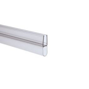 Joint d'étanchéité bas horizontal pour pare-baignoires, 100 cm, transparent pour verre 4-5 mm