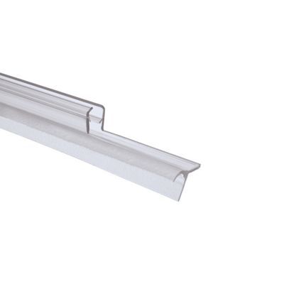 Joint d'étanchéité bas horizontal pour portes de douche, 100 cm,  transparent pour verre 5 mm