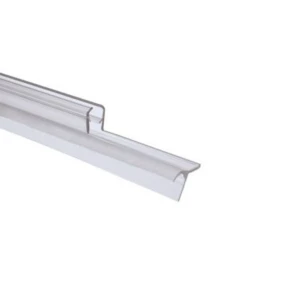 Joint d'étanchéité bas horizontal pour portes de douche, 100 cm, transparent pour verre 5 mm