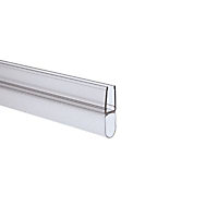 Joint d'étanchéité bas horizontal pour pare-baignoires, 100 cm, transparent pour verre 4-5 mm