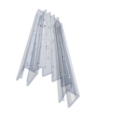 Joint d'étanchéité pour porte de douche DK12 verre 5 mm 180 cm transparent KYCT