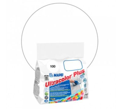 Joint de carrelage ULTRACOLOR PLUS  - 100 - Blanc 2 kg MAPEI