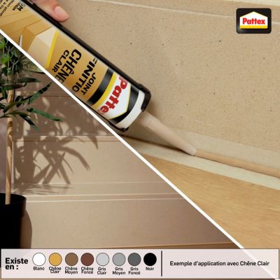 Joint de finition Pattex gris clair 280ml