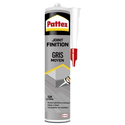 Joint de finition Pattex gris moyen 280ml Castorama