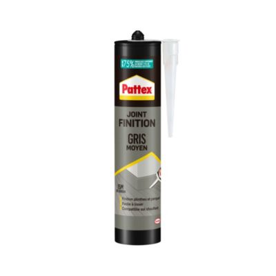 Joint de finition Pattex gris moyen 280ml