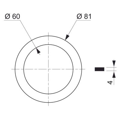 Joint de remplacement pour bonde d'évier Ø60 mm - Wirquin