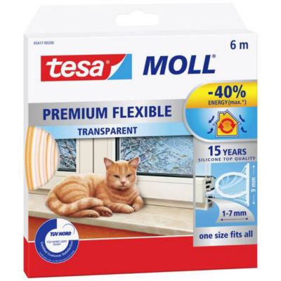 Joint en bande silicone tesamoll Premium Flexible 6 m x 9 mm, transparent — free download