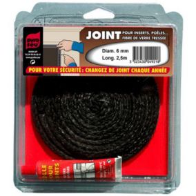 Joint en fibres de verre pour foyers et inserts ø6 mm
