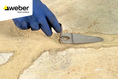Joint extra large terrasse beige crème 25kg Weber